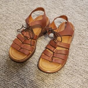 Vintage Brown Leather Dansko Sandals Size 39 (8.5-9)
